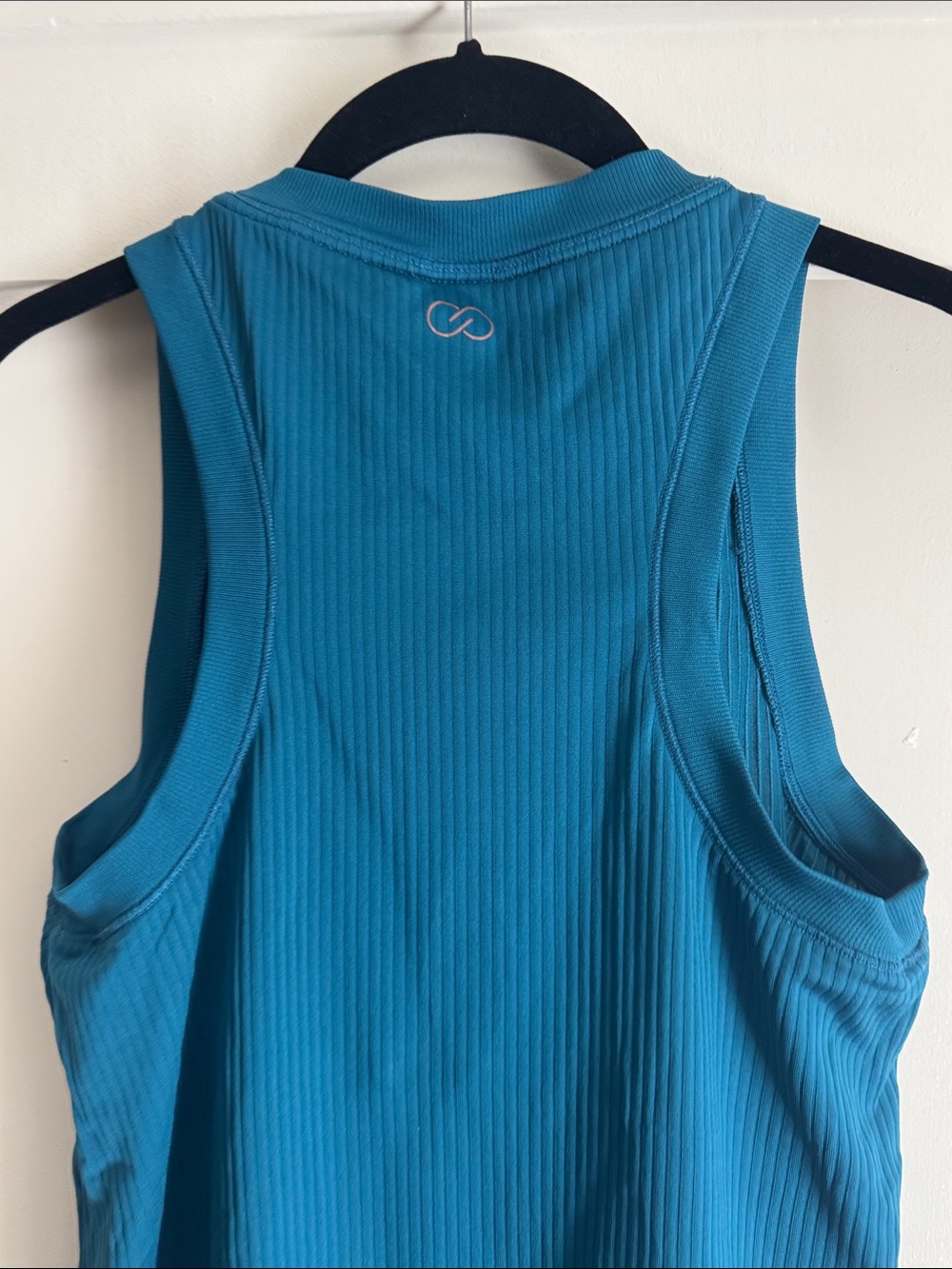 Calia Classic Ribbed Tank Top workout - Teal Blue Large - Picture 8 of 9